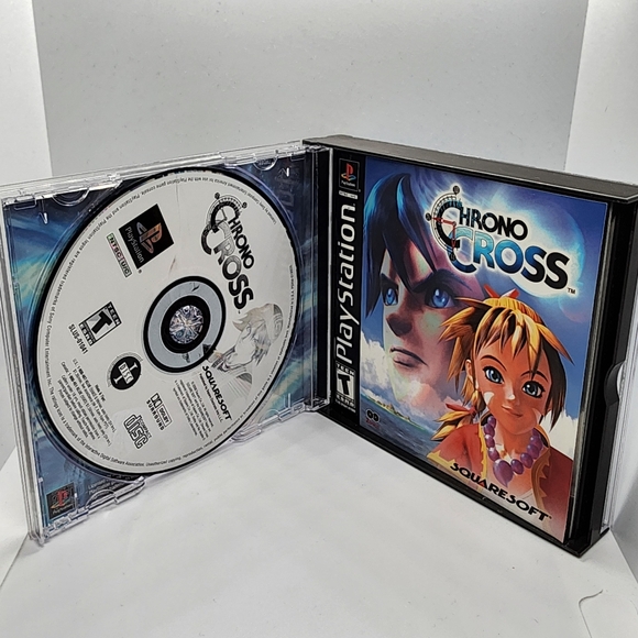 Chrono Cross - Squaresoft (PlayStation 1, 2000) CIB Black Label - Picture 4 of 15